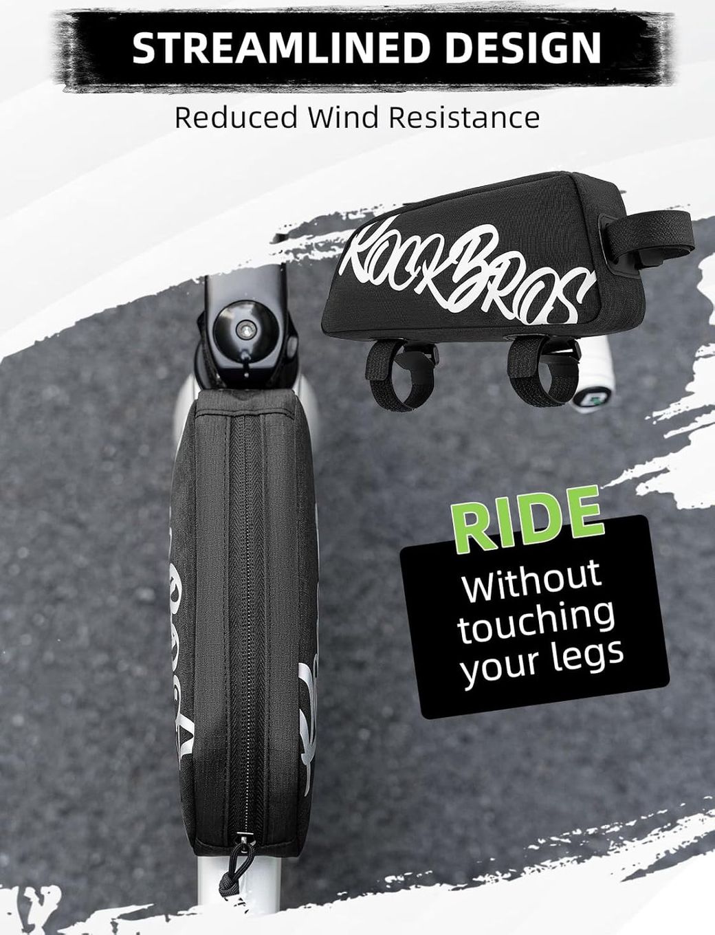 SAC DE VÉLO ROCKBROS sac étanche sac à cadre sac triangulaire env. 4 L
