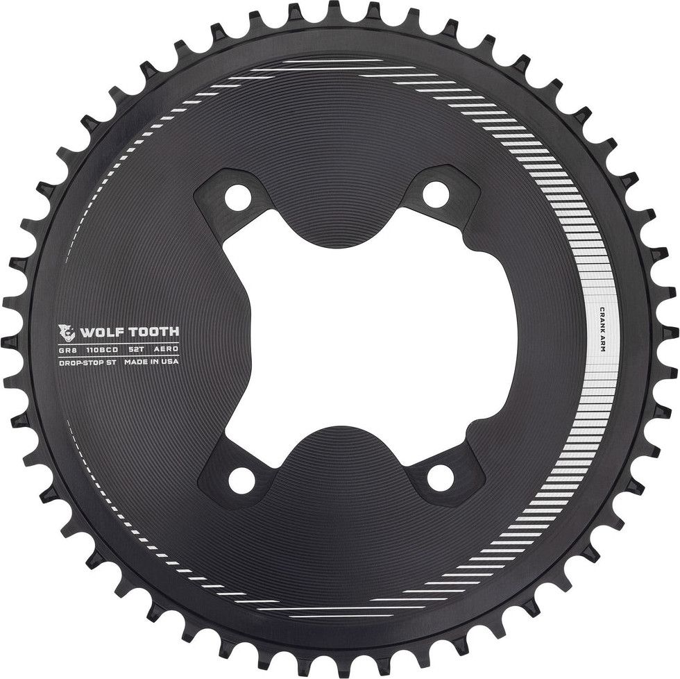 Wolf Tooth 110 BCD Asymmetric 4-Bolt Aero Chainring for Shimano