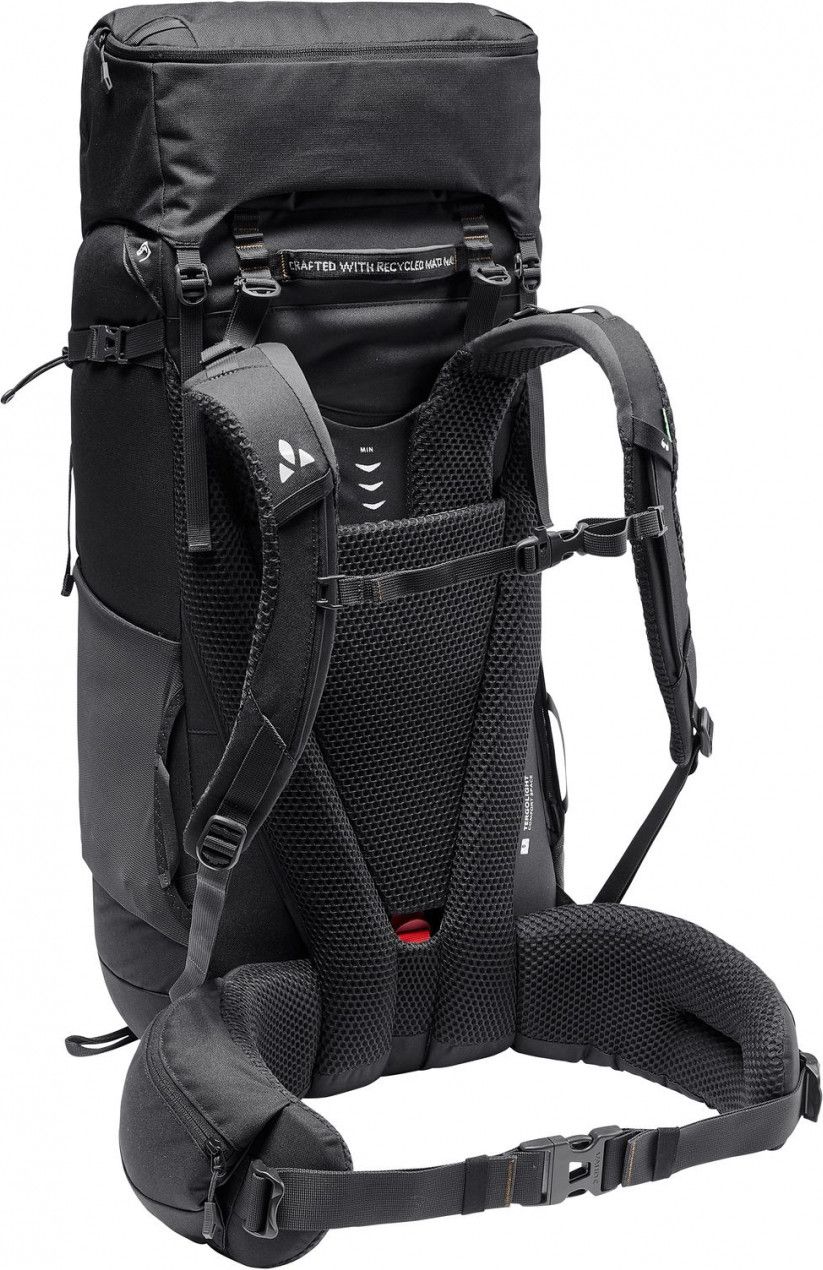 【良品】VAUDE Astrum 60+10L M/L トレッキングバックパック/レインカバー付き！ Vaude Astrum EVO 60+10 Hiking Bag Black | Alltricks.com