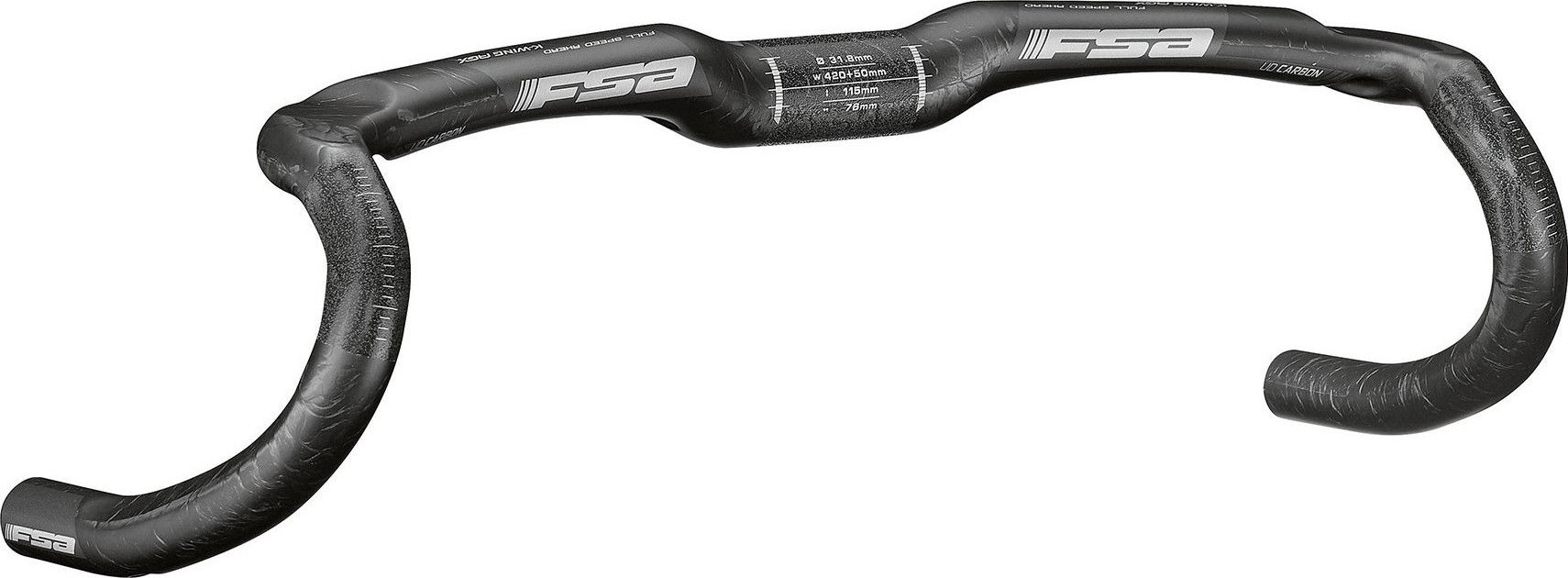 FSA K Wing AGX Gravel Handlebar Black Alltricks