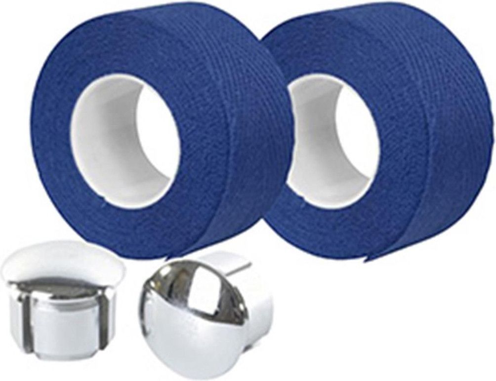 Guidoline Velox Tressostar 90 Coton Bleu Roi – Ruban De Guidon Vélo Route 20mm X 2.80m