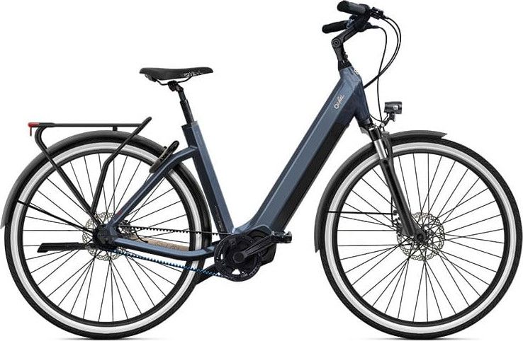 Electric City Bike O2 Feel iSwan City Boost 8.1 Univ Shimano Nexus Inter 5 E Di2 5V 432 Wh 28 Gris Anthracite Alltricks