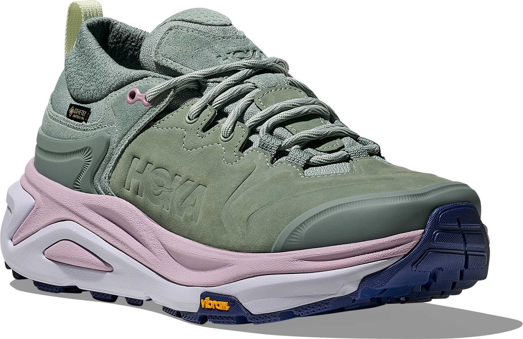 Hoka Kaha 3 Low GTX Hiking Shoes Green/Pink Women