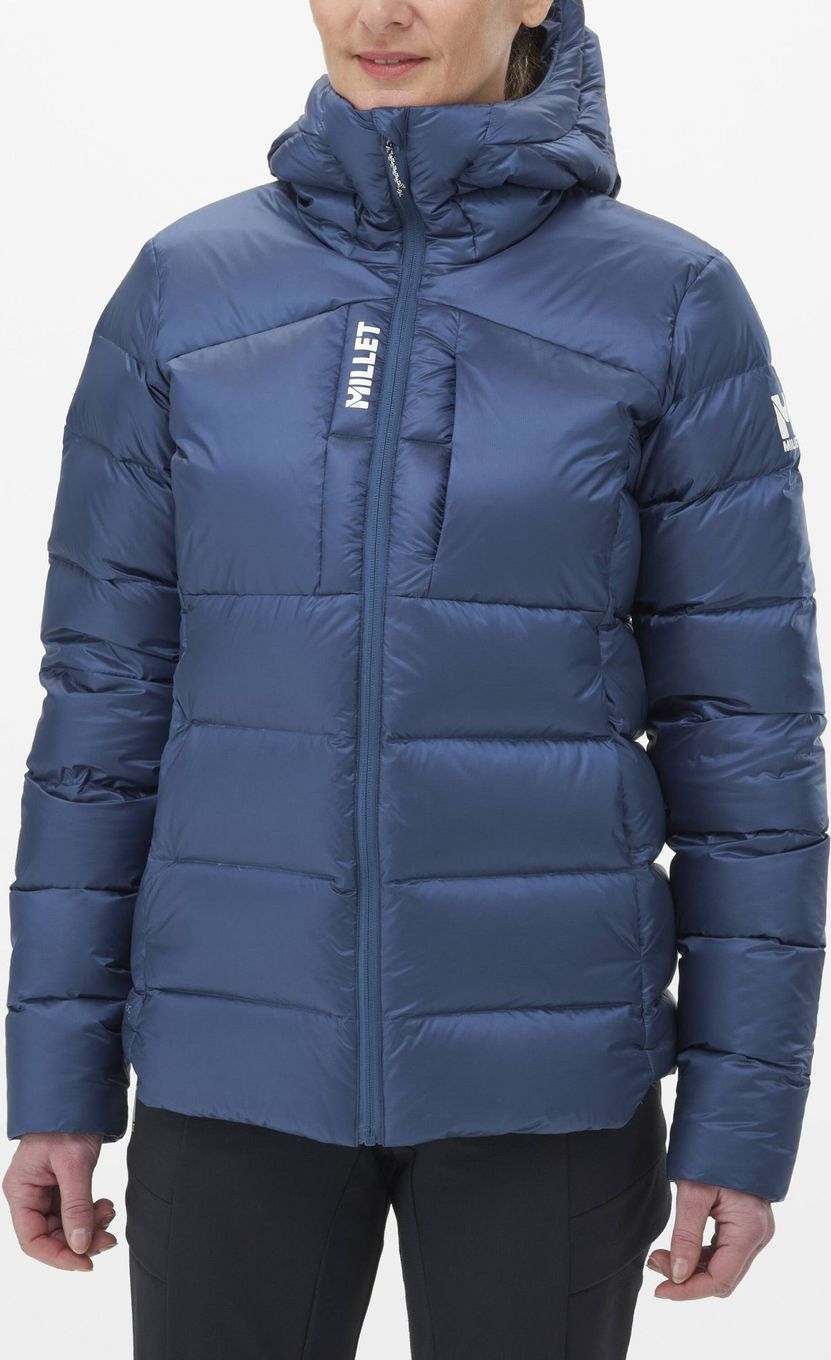 Women s down jacket Millet Kamet Pro Hoodie Blue Alltricks