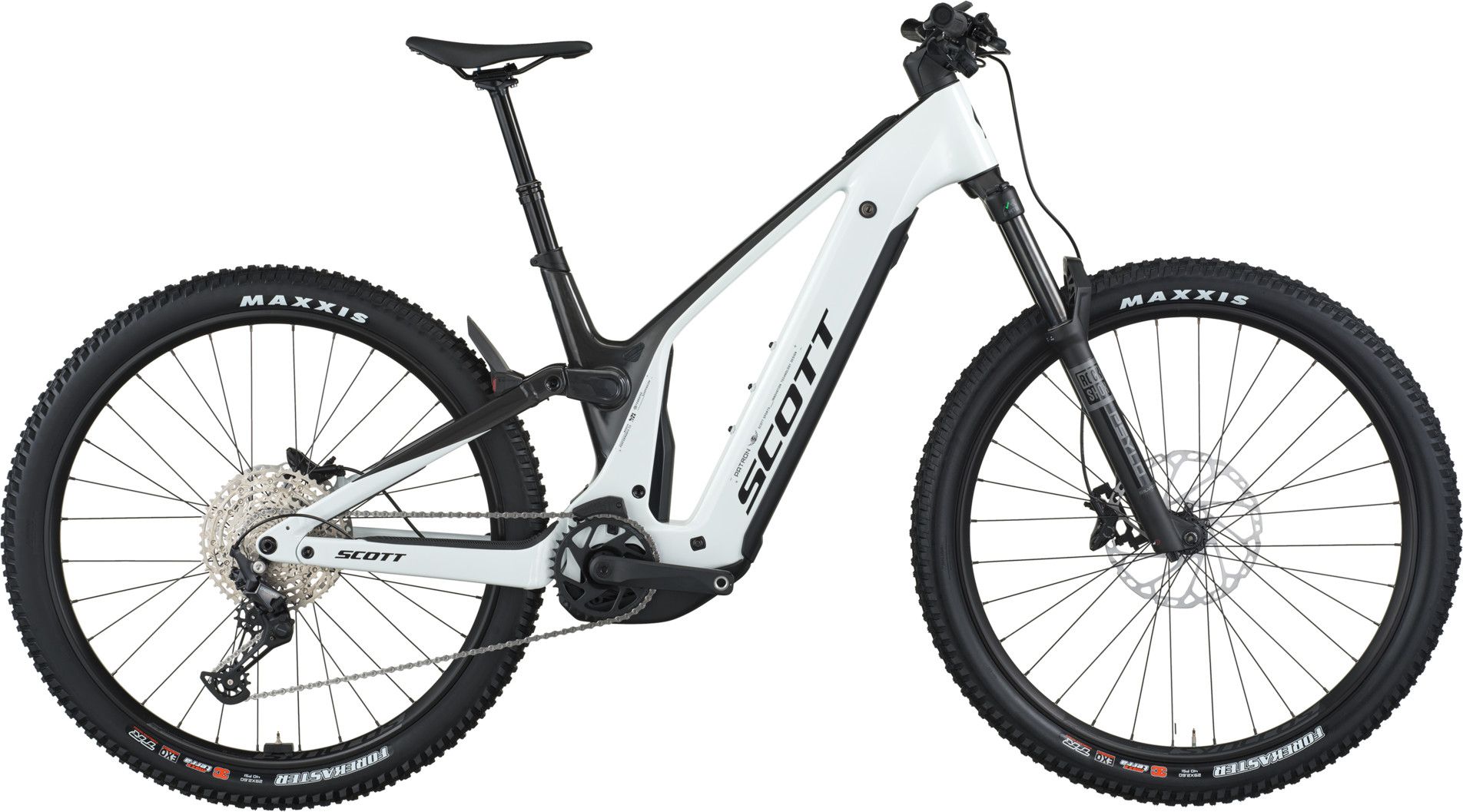 Scott Patron 920 Shimano Deore 12V 800Wh 29'' White/Black 2025  All-Suspension Electric Mountain Bike