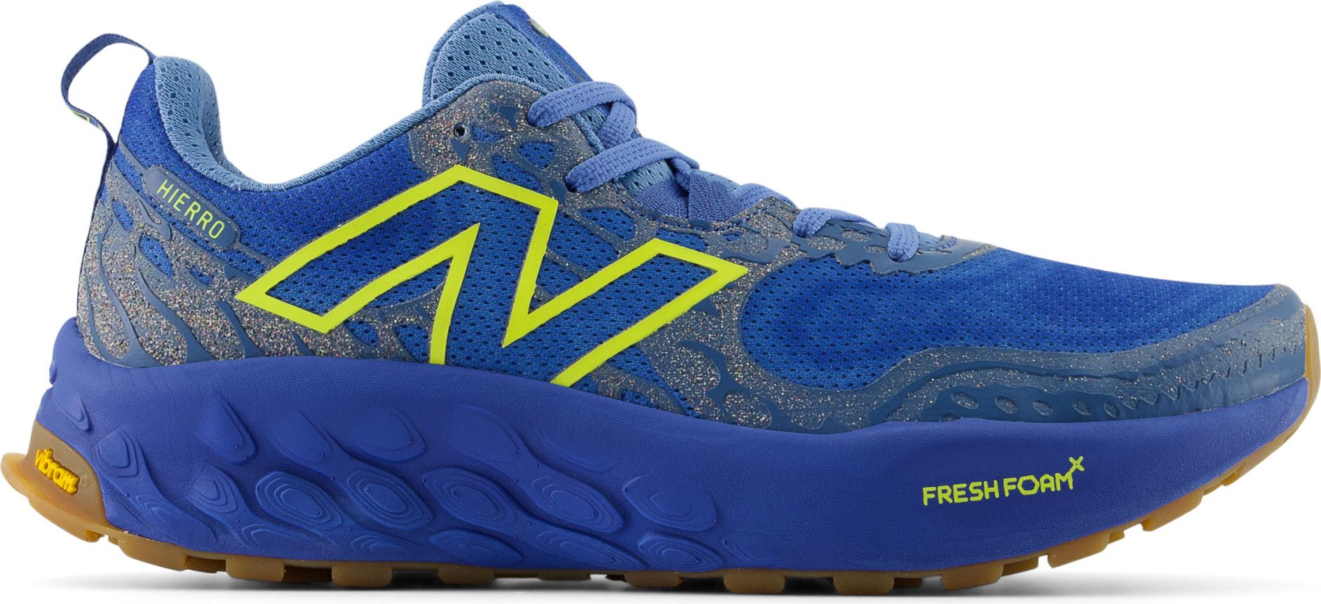 New Balance Fresh Foam X Hierro v8 Blue Yellow Men s Trail Shoes Alltricks