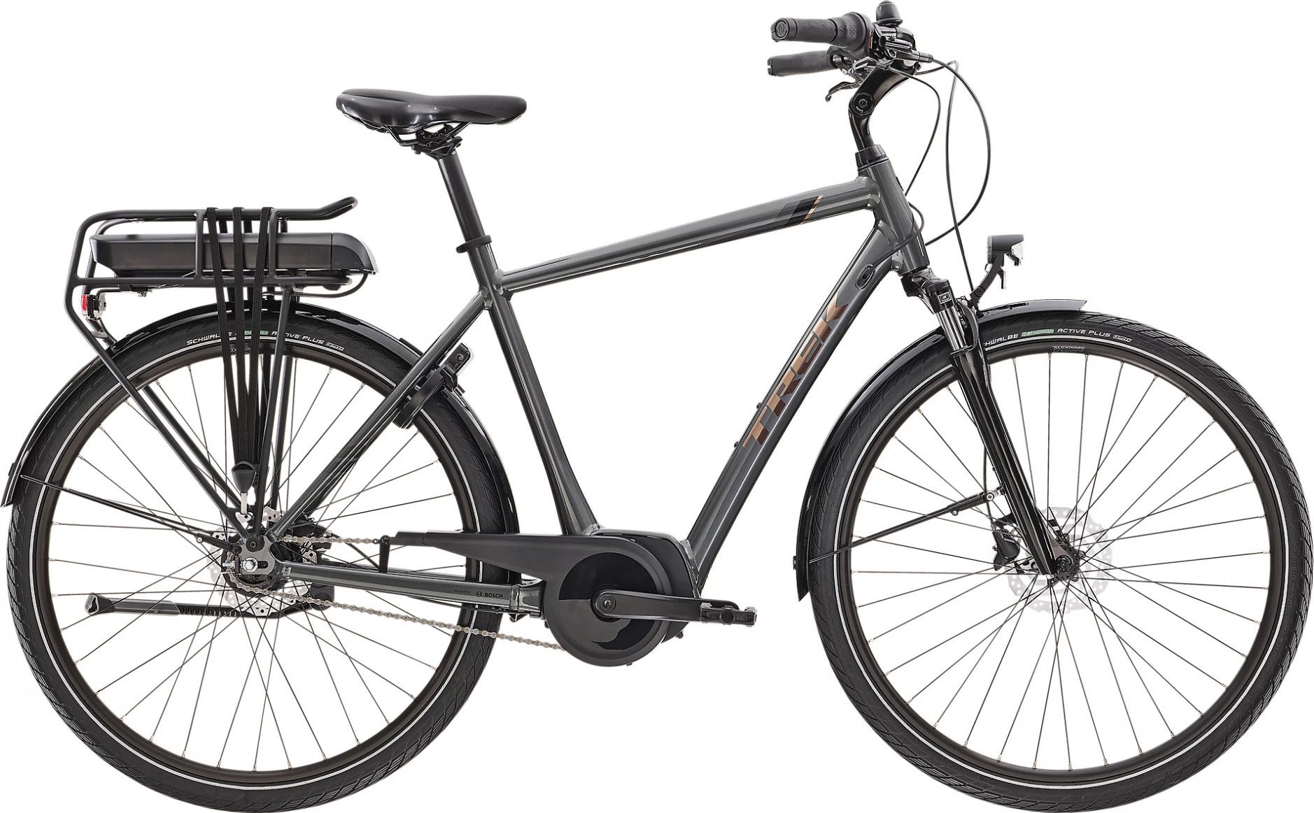 Trek District 1 400Wh Shimano Nexus 7V Lithium Gray Electric City Bike 2021 Alltricks