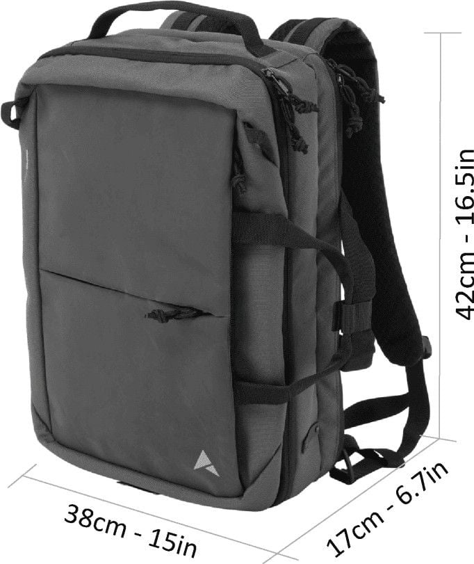 Altura Grid Travel Bag Backpack 20L Charcoal Grey Alltricks