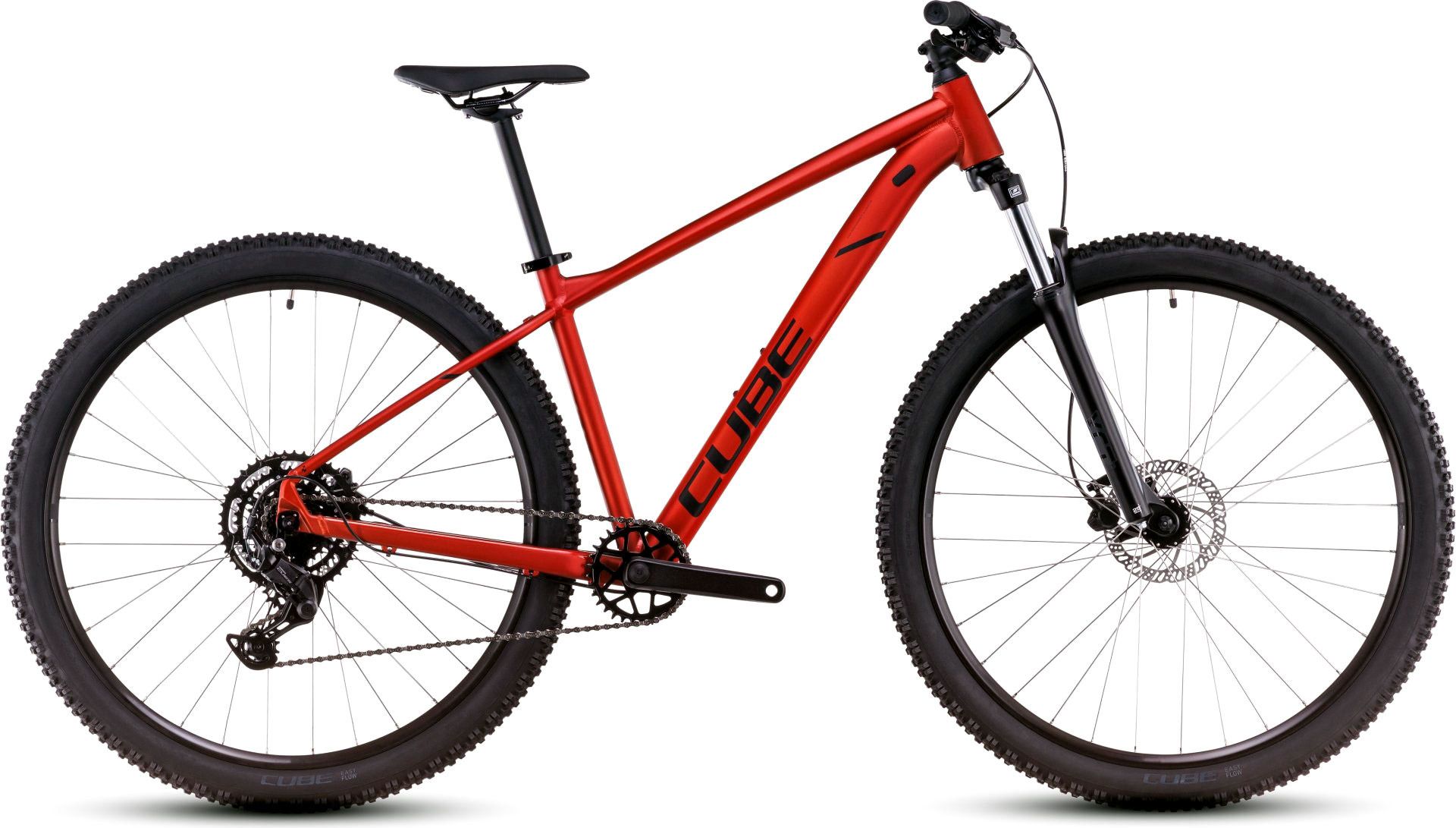 Cube Aim Pro Hardtail MTB Shimano Cues 9S Fire Orange Red 2025
