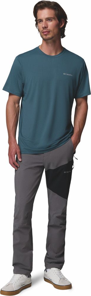 Pantalon Columbia PFG Omni Tech Homme Gris XXL - Pantalon De Pêche Bavoir Convertible