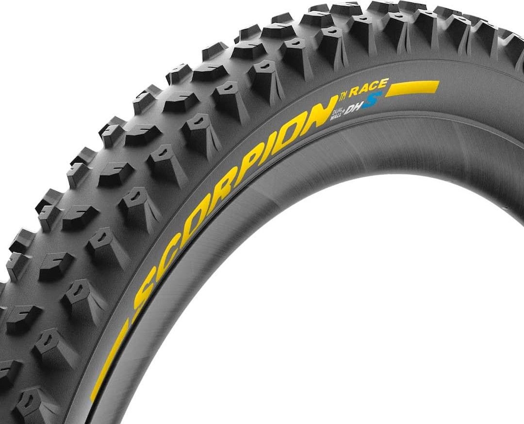 Pneu VTT Pirelli Scorpion Race Enduro M - 29x2.5, Sans Chambre (Tubeless), Pliable, Jaune - Neuf