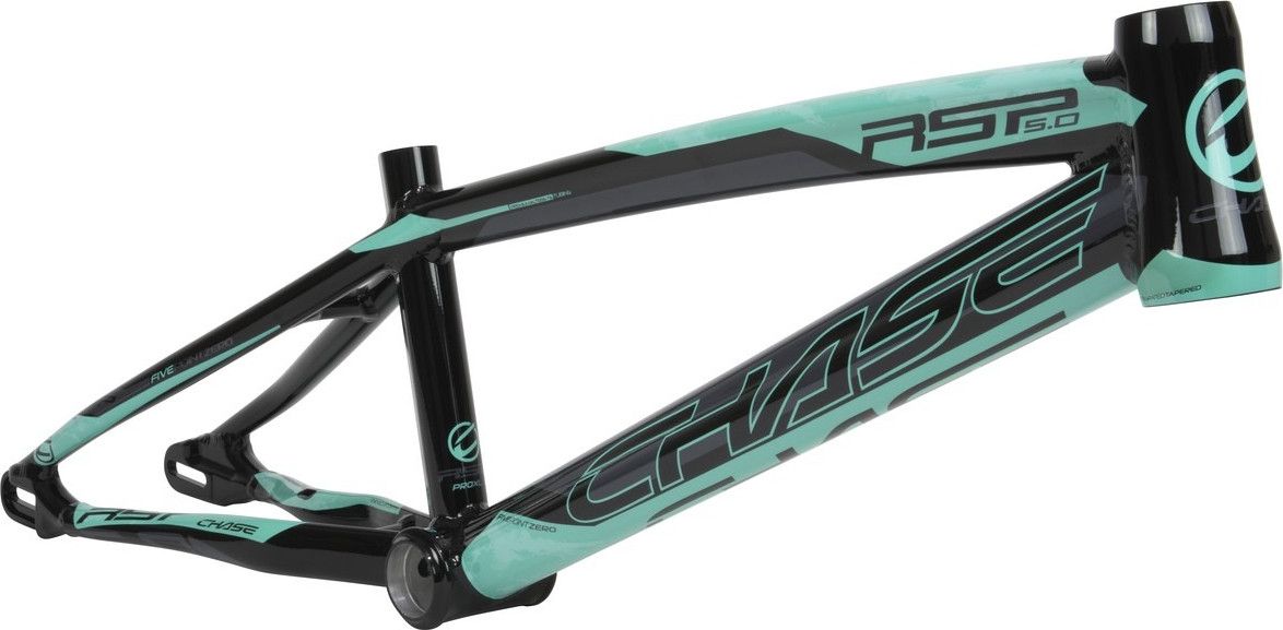 Chase RSP 5.0 Aluminum BMX Frame Black Turquoise Blue 2023 Alltricks