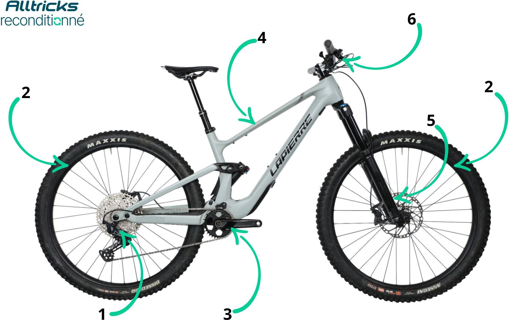 Lapierre Zesty CF 6.9 Shimano Deore/SLX 12V 29'' Green 2025 T.M