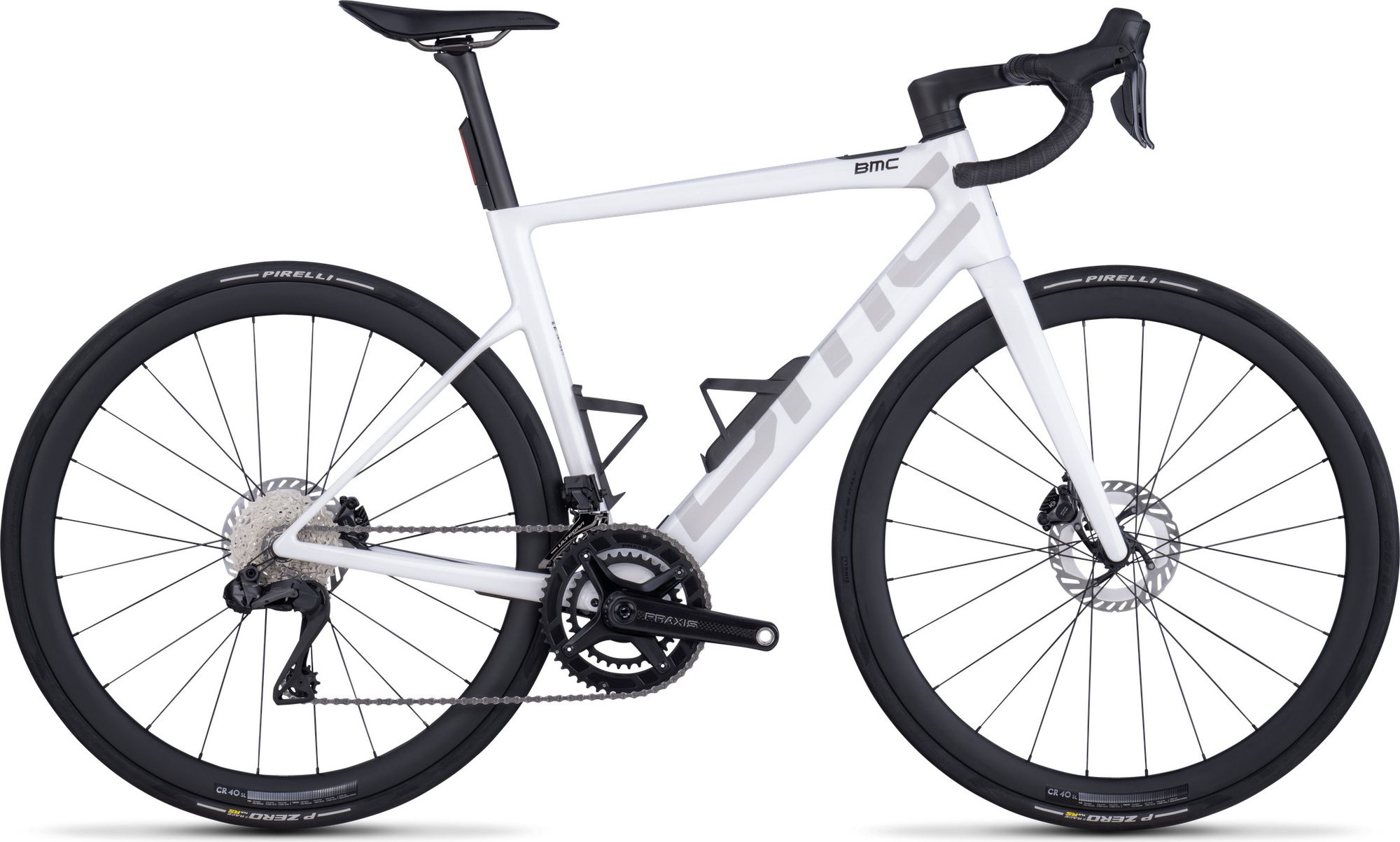 テクリページMEDALIST ブラックとホワイトのマウンテン2台 BMC Teammachine 01 AMP Two Electric Road Bike with Shimano Ultegra