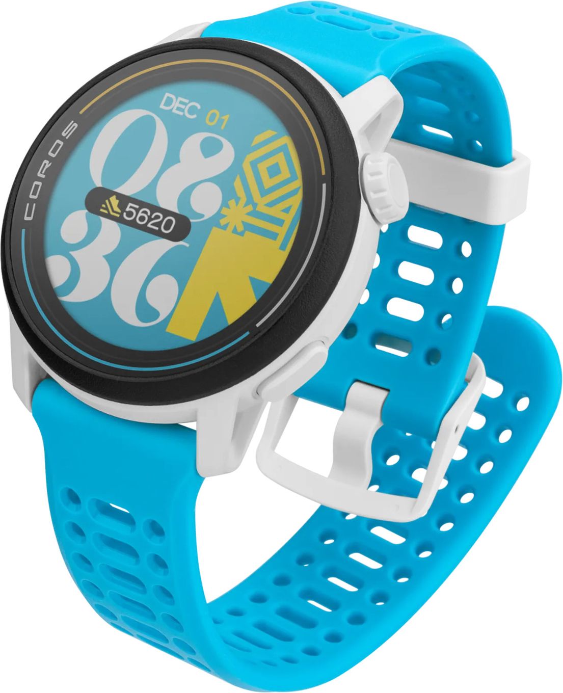 Coros Pace 3 GPS Watch Blue Silicone Strap Valencia Limited