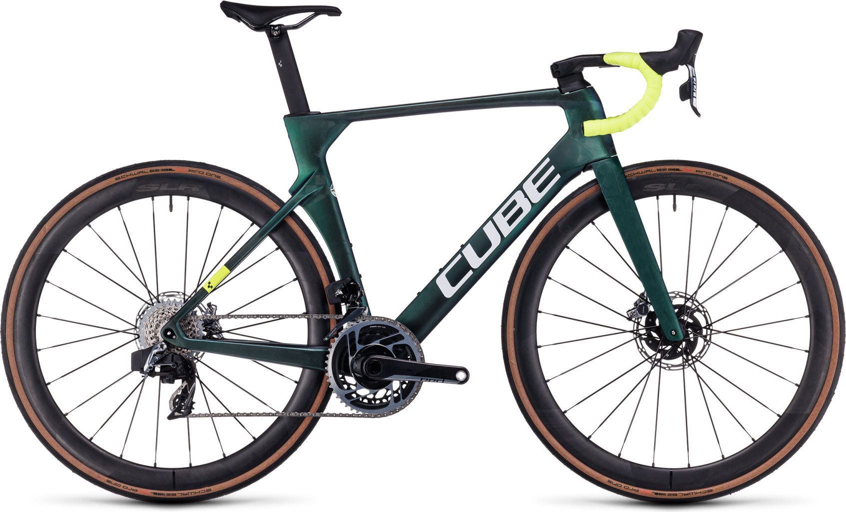 Cube Litening Aero C:68X SLX Road Bike Sram Red eTap AXS 12S 700 mm Goblin  Green 2024
