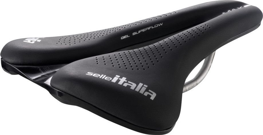 Selle Italia Max Novus Boost Evo TI 316 Gel Superflow Saddle Black