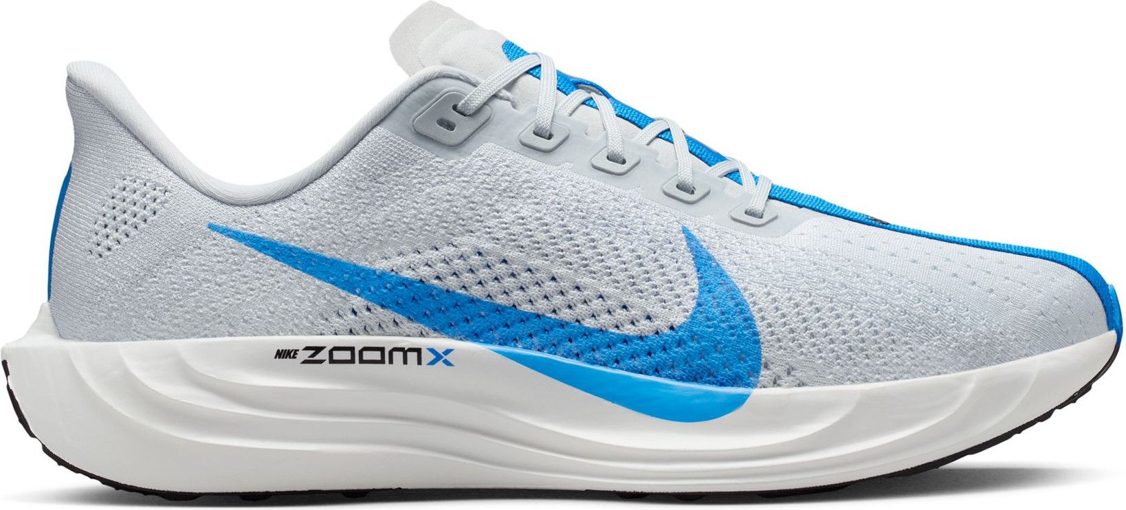 Nike ZoomX Men\'s Athletic Shoes - White and Blue Mens Nike ZoomX Vaporfly Next% 4 | 5k to Marathon Racing Shoe main image 4