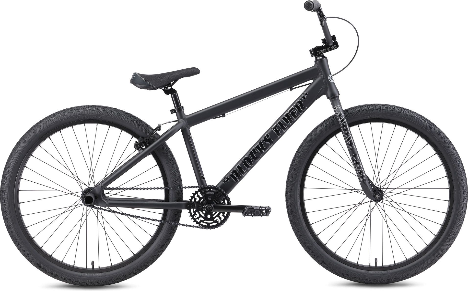 SE Bikes Blocks Flyer 26'' Wheelie Bike Matte Black | Alltricks.com