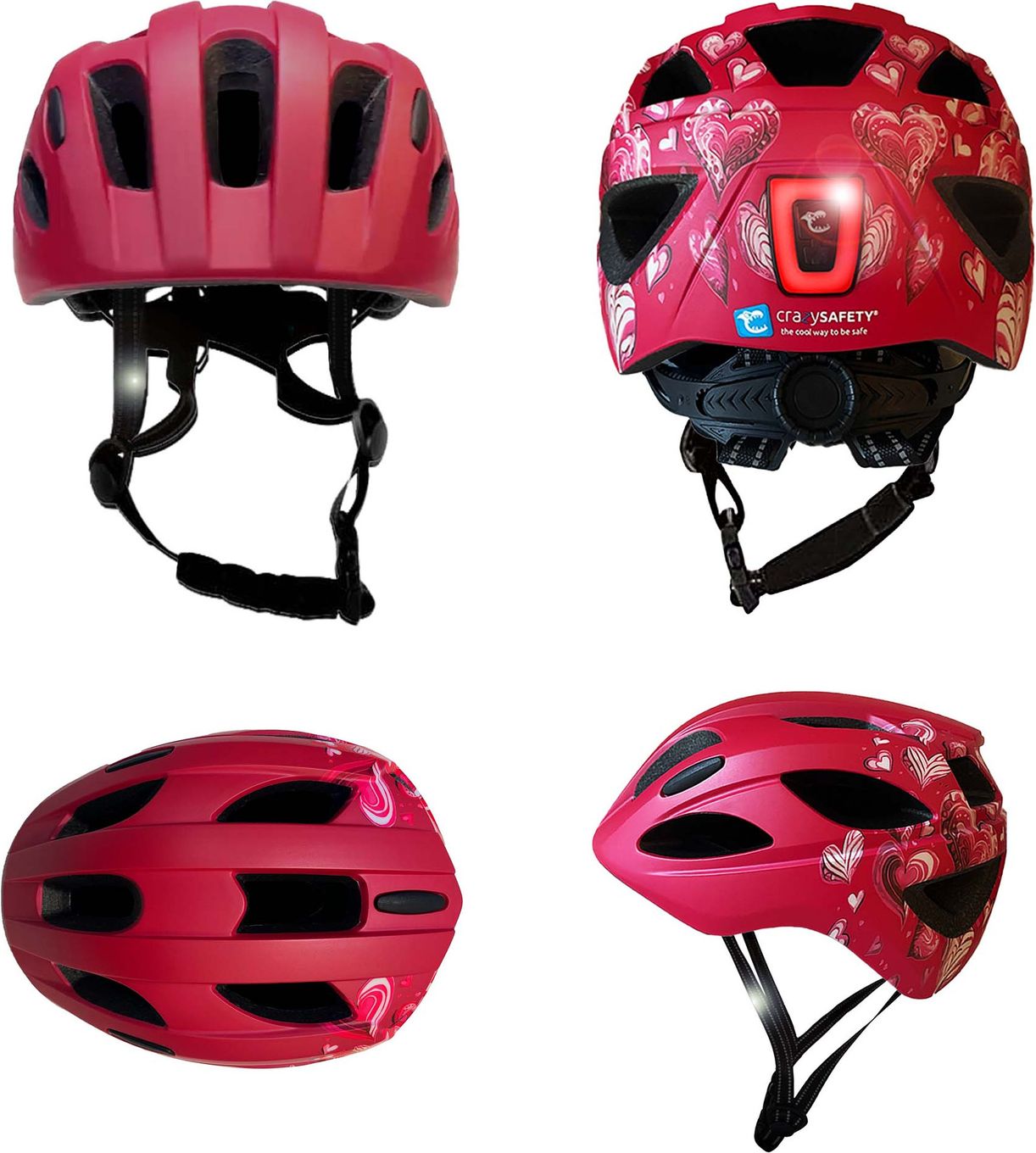 Casque Vélo Enfant 2-8 Ans + Protections - Léger Garçons Filles Sécurité Patinage Trottinette