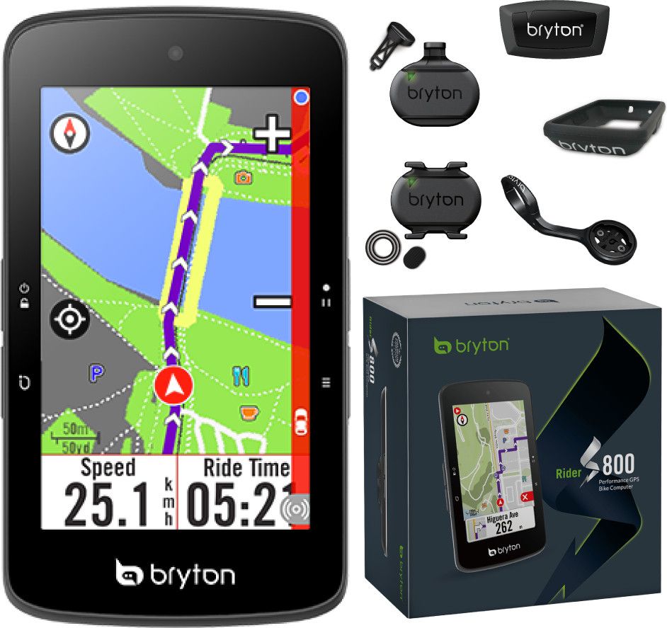 Compteur GPS Bryton Rider S800T (+ Ceinture cardio Capteurs