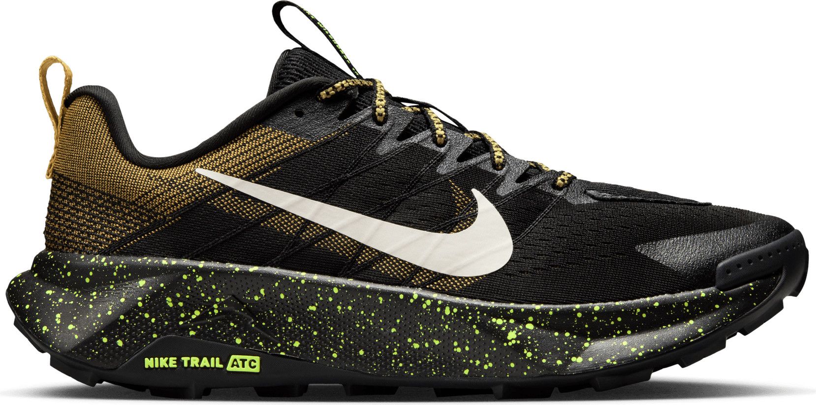 Nike Wildhorse 10 Trail Running Shoes, Black/Green, Men