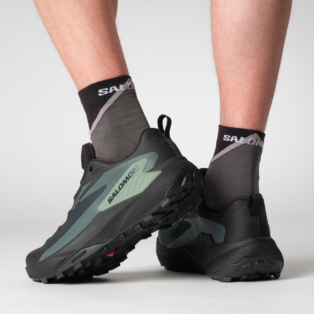 SALOMON｜SNEAKERS (GENESIS GTX (Black/Agave Green/Urban Salomon Genesis GORE-TEX Trail Running Shoe (Men's) - Peter