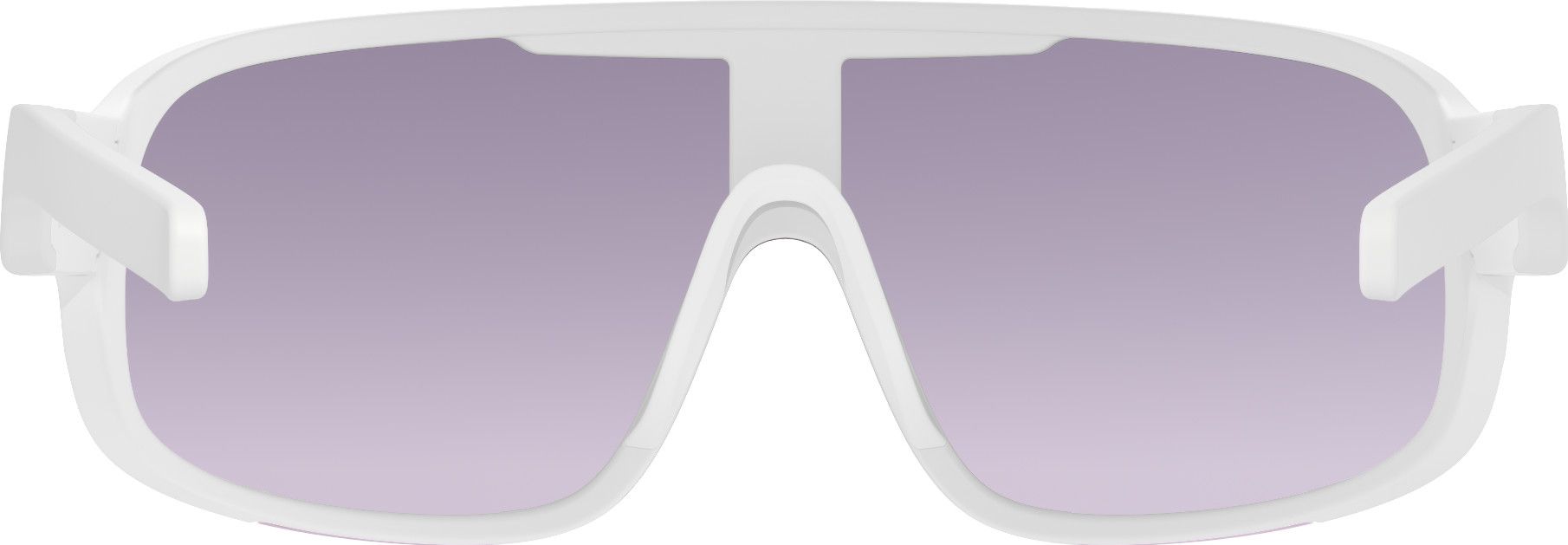 POC Aspire Mid Sunglasses White - Clarity Road Sunny Silver lenses