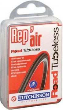 Kit Réparation Tubeless Hutchinson – 10 Mèches 1,5 Mm, Outil Inclus, Compact, Pour VTT/route/ville
