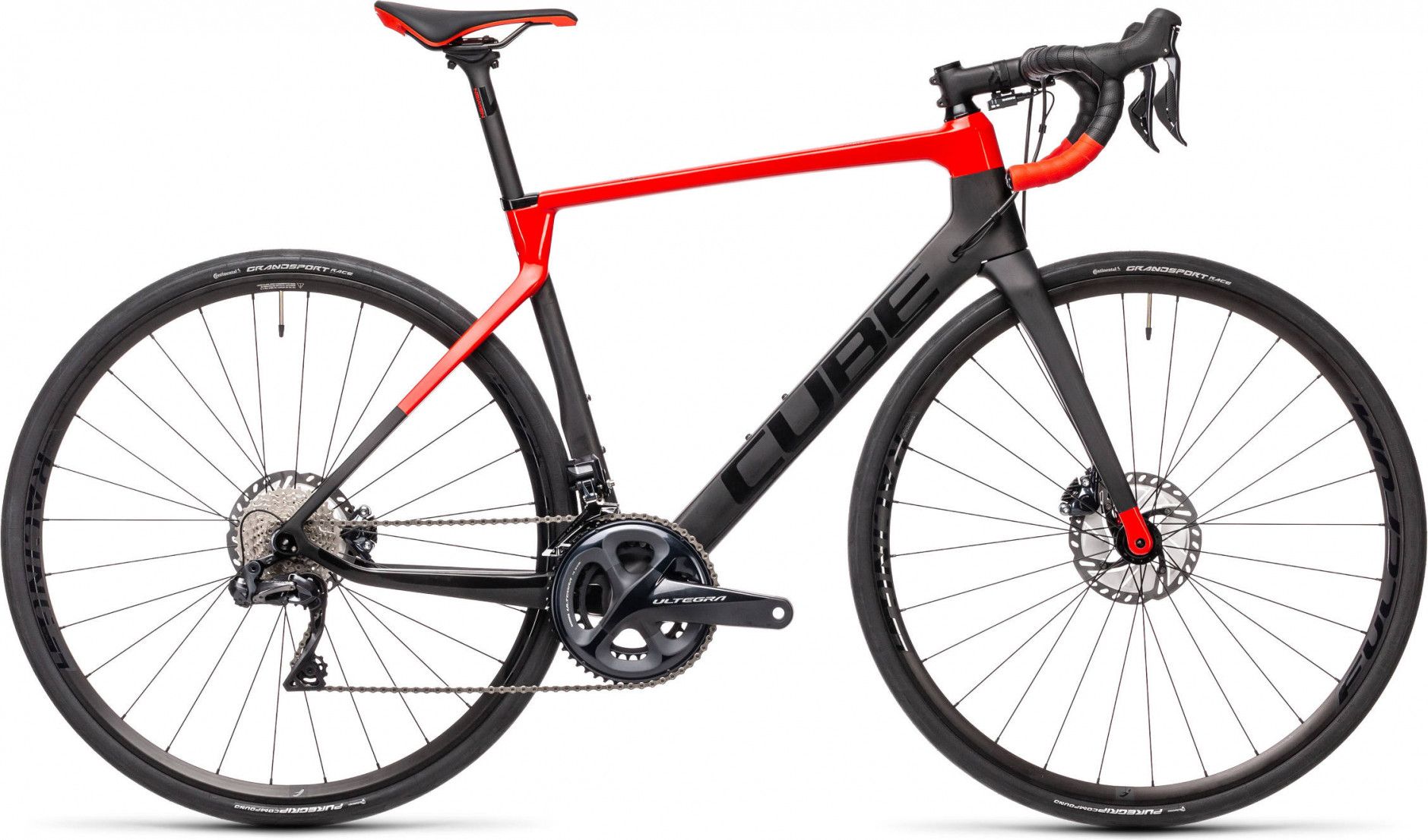 Cube Agree C 62 SL Road Bike Shimano Ultegra Di2 11S 700 mm Carbon Grey Red 2021 Alltricks