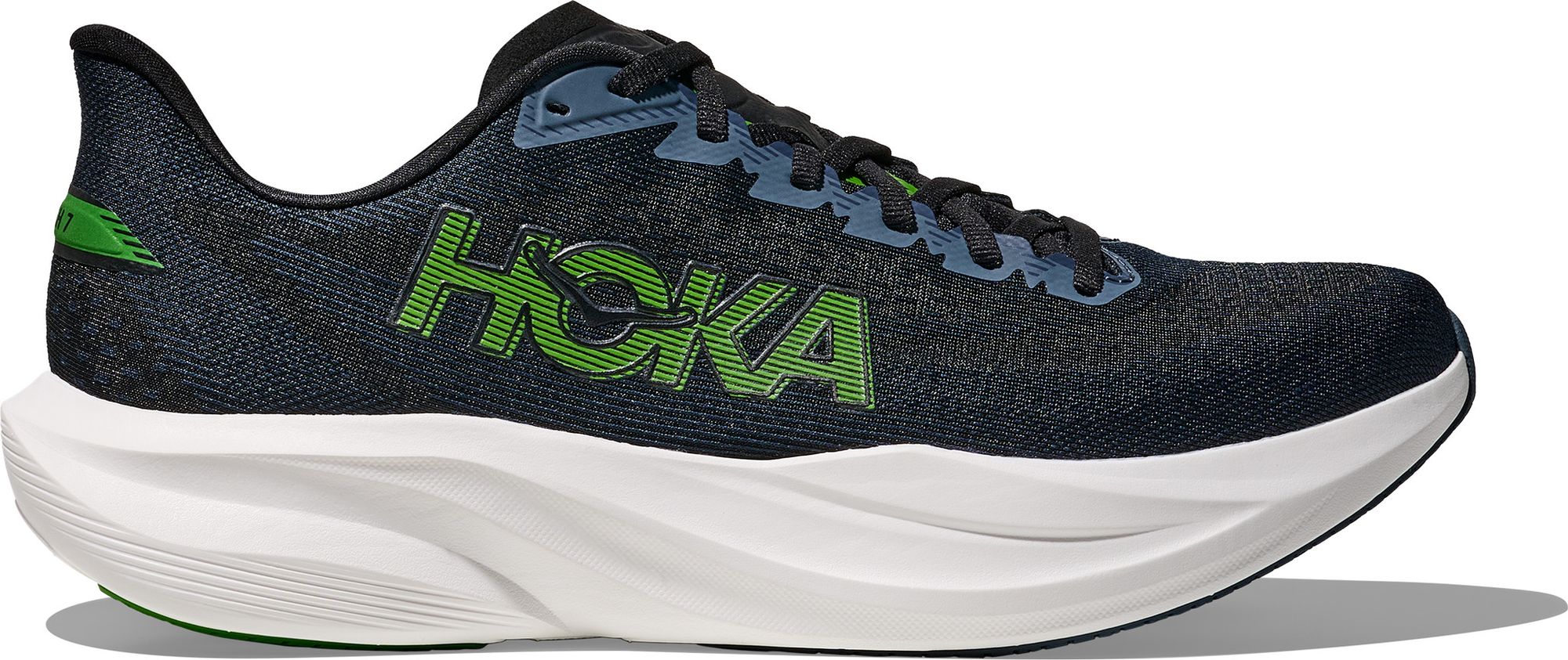 Hoka Men\'s Bondi 7 Black Teal Running Shoes HOKA Men main image 3