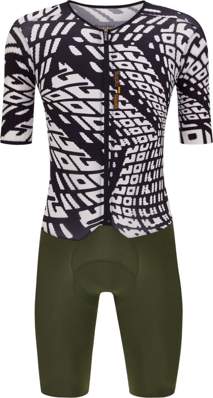 Combinaison Cyclisme Vintage Santini - Taille XL - Multicolore - Fabriquée En Italie