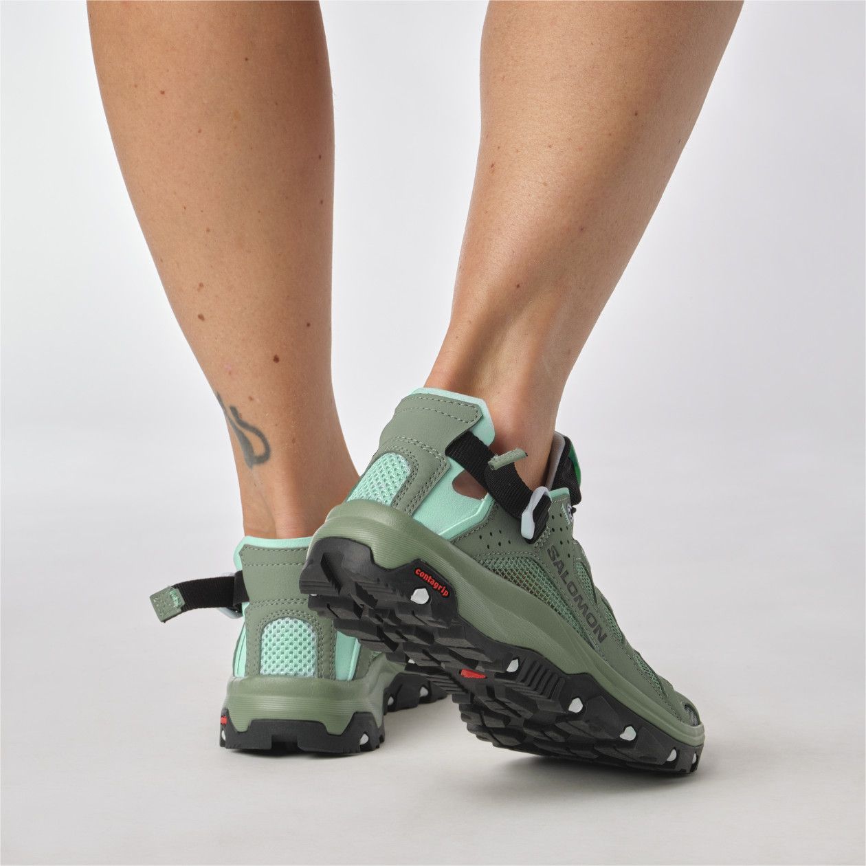 Salomon Techamphibian Green Women's Amphibious Shoes