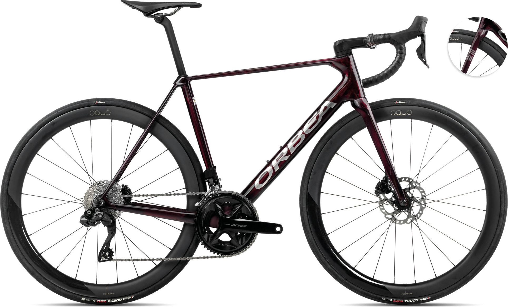 ORBEA ロードバイクフレーム 黒赤白　TOP535 ORBEA ロードバイクフレーム 黒赤白 TOP535