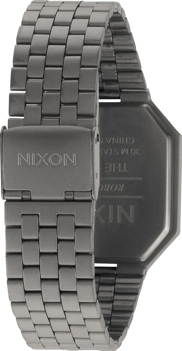 Nixon Re Run Silver Gunmetal watch Alltricks