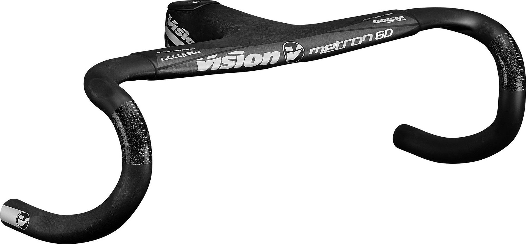 vision metron 6D 400×110 Vision Metron 6D Integrated Road Handlebar + Stem - UD Carbon | BIKE24