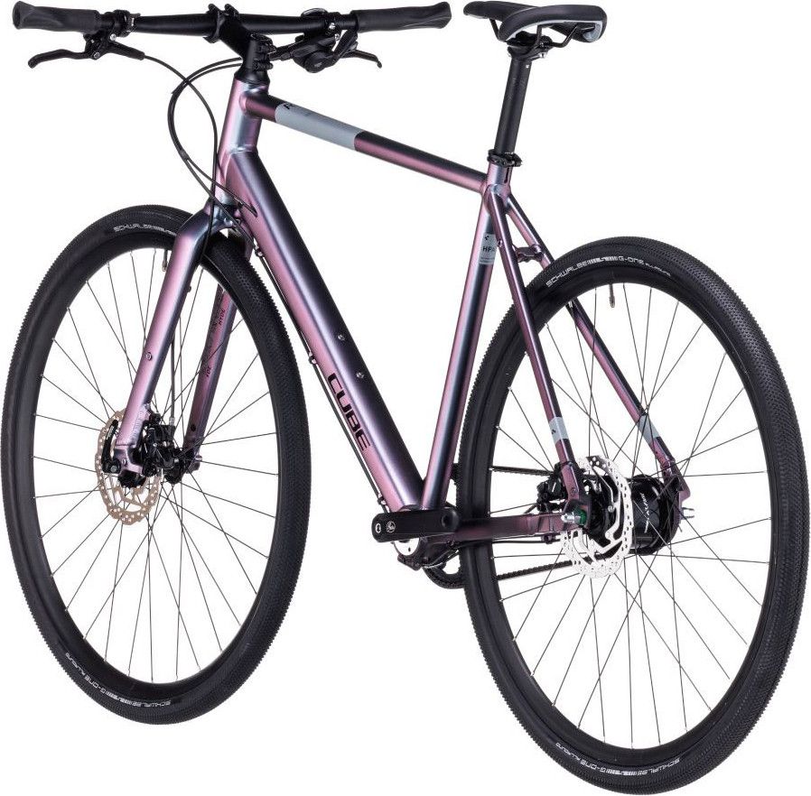 Cube Hyde Race Fitness Bike Shimano Alfine 8S Belt 700 mm Galactic Blue  Purple 2023