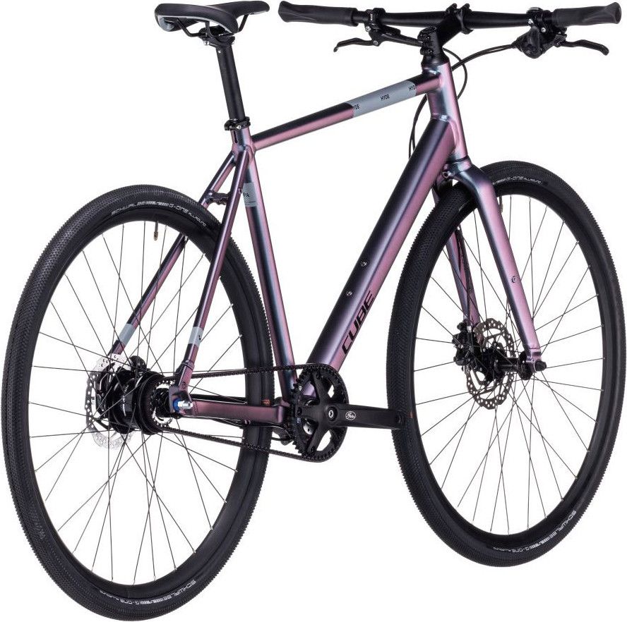 Cube Hyde Race Fitness Bike Shimano Alfine 8S Belt 700 mm Galactic Blue Purple 2023 Alltricks