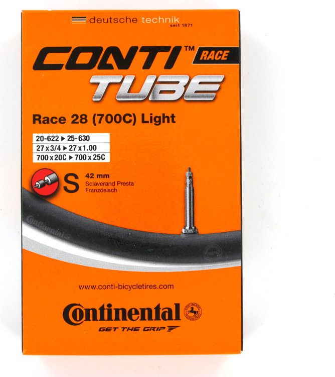 Continental Race 28 Light Tube 700x20c 700x25c Presta Alltricks