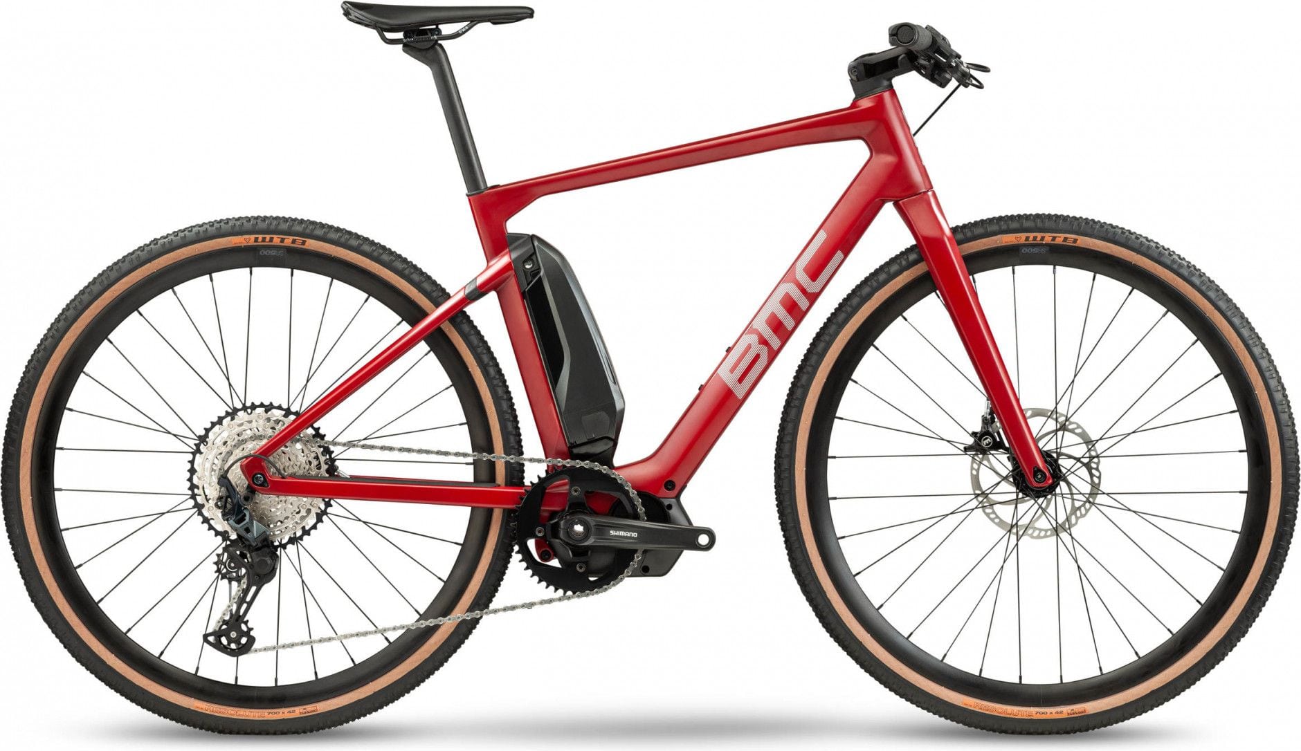 BMC Alpenchallenge AMP Cross One Electric City Bike Shimano Deore 12S 504 Wh 700 mm Ruby Red 2021 Alltricks