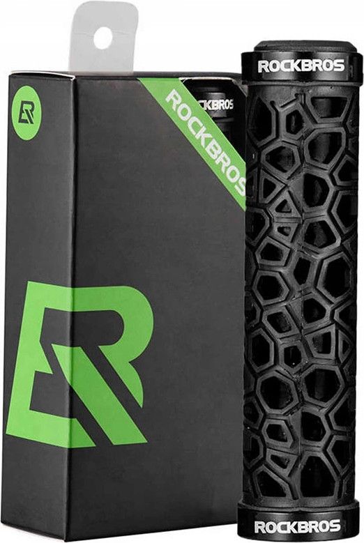 Poignées De Guidon ROCKBROS – Ergonomiques, Antidérapantes, TPR + Alu – 22,2 Mm – Avec Bar Ends Réglables – Pour VTT, VTC, BMX, Ville