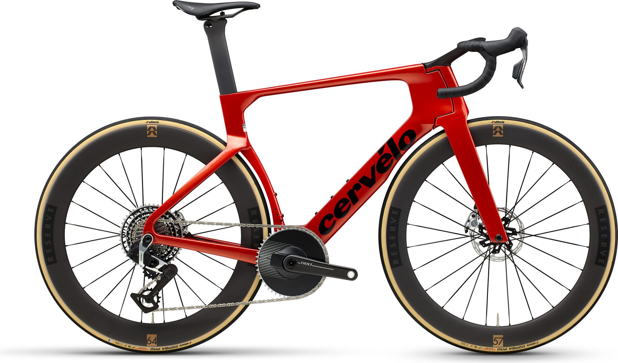 Road Bike Cervélo S5 Sram Red XPLR AXS 13V 700 mm Red | Alltricks.com