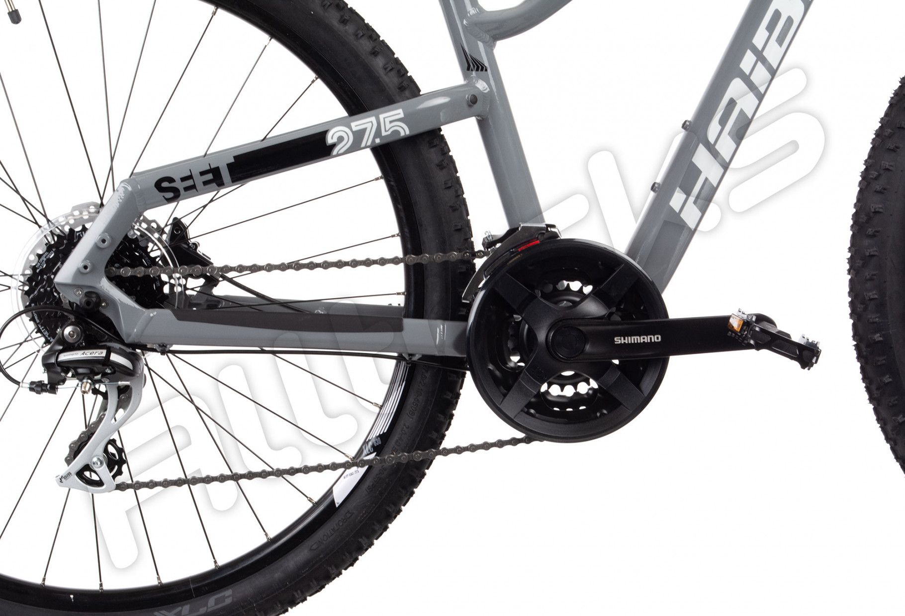 Haibike SEET HardSeven 3.0 Hardtail MTB Shimano Acera 3x8V Grey White Black Alltricks