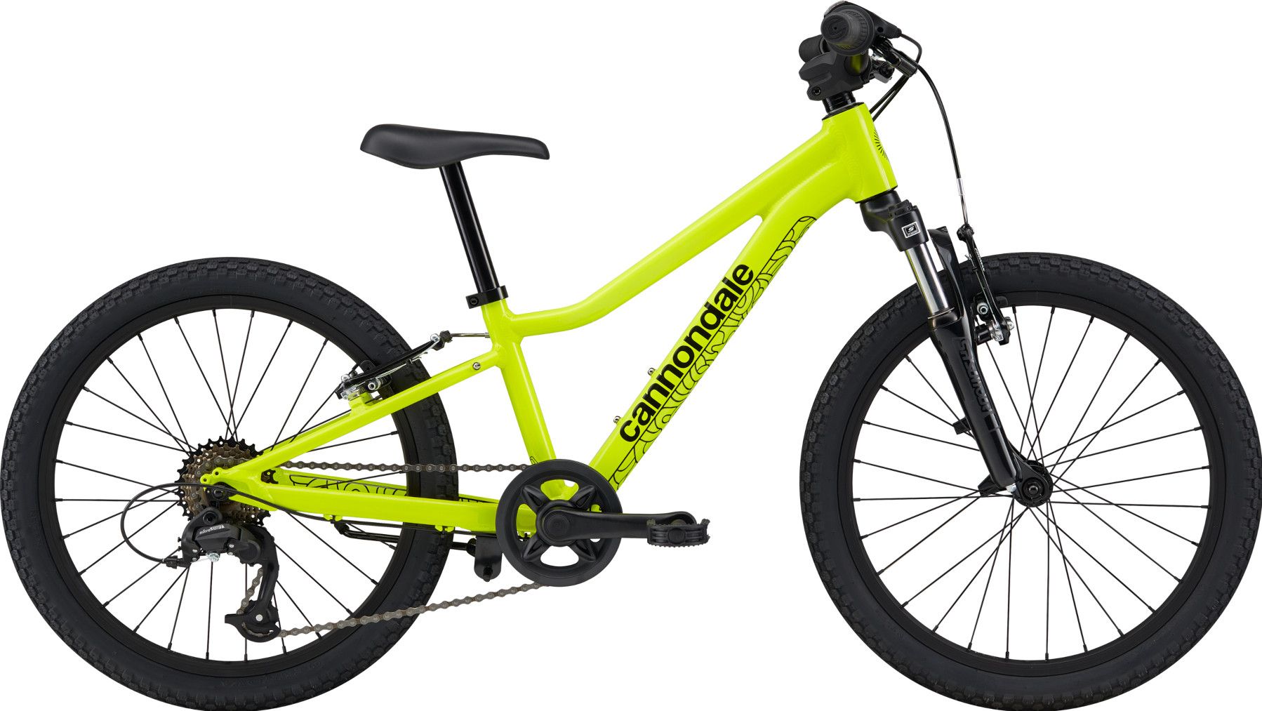 Cannondale Kids Trail 20'' MicroShift 7V Yellow | Alltricks.com