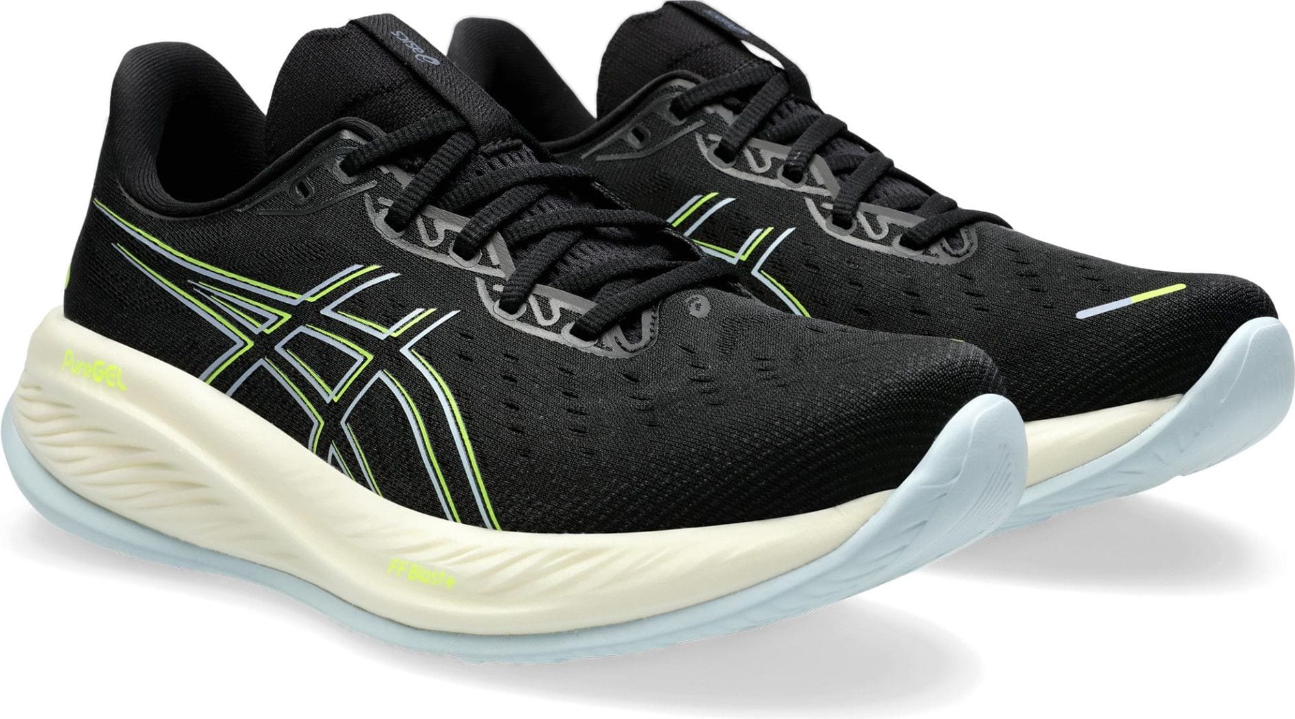 Chaussures Running Asics Gel-Cumulus 26 Noir/Jaune Homme
