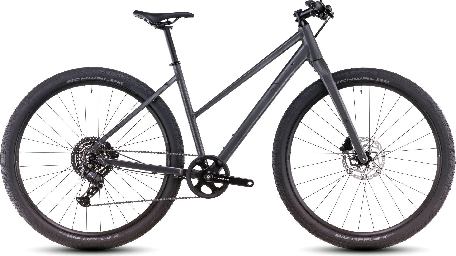 Cube Hyde One Trapeze Fitness Bike Shimano Essa 8S 700 mm Graphite