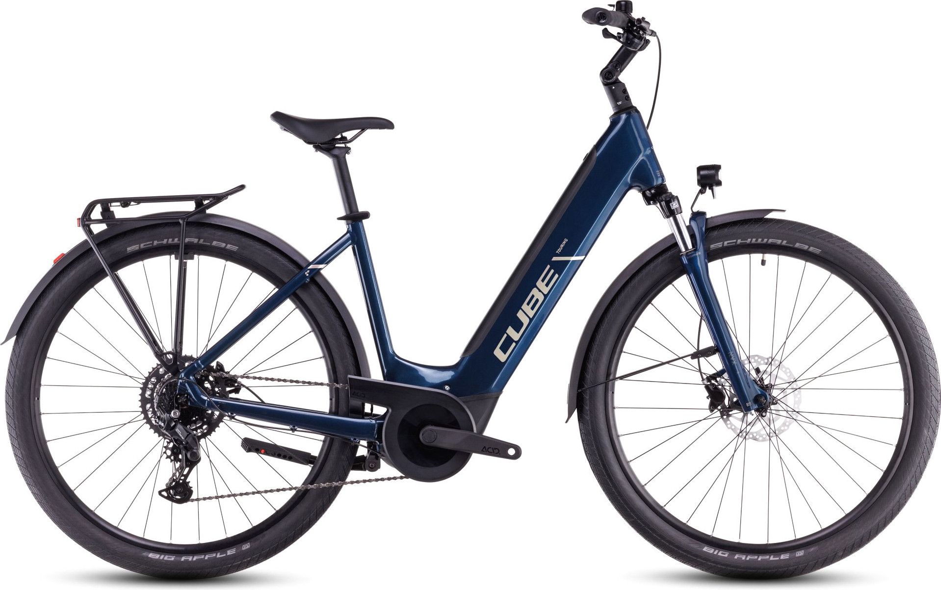 Cube Touring Hybrid One 625 Easy Entry Electric Hybrid Bike Shimano Cues 9S  625 Wh 700 mm Deep Sea Blue 2025