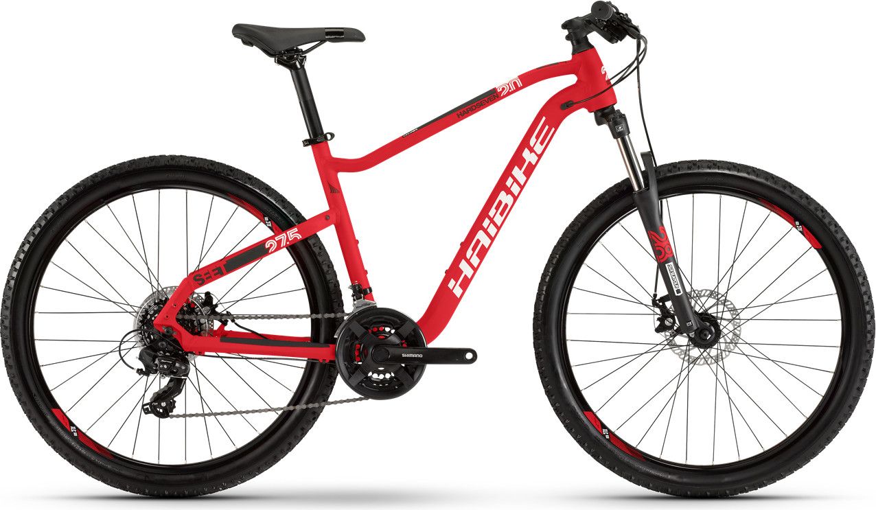 Haibike SEET HardSeven Hardtail MTB Shimano Tourney 3x7V Red White  Black