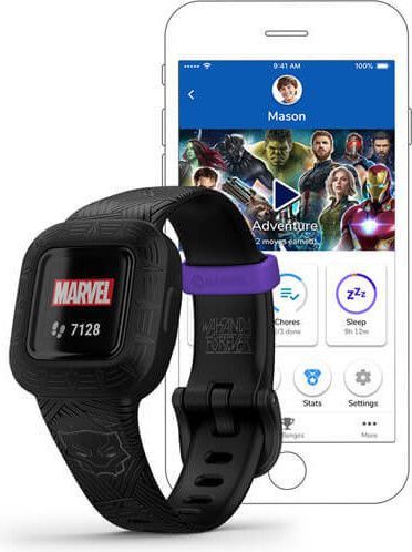 GARMIN vivofit jr3 Black Panther Bracelet d'activités pour