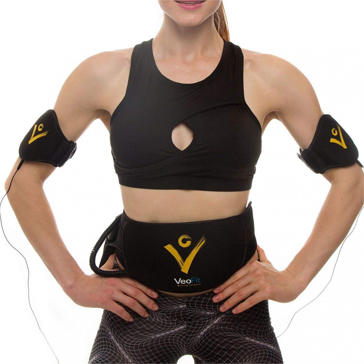 Electrostimulateur Musculaire EMS - 6 Modes, 19 Intensités, Ceinture Pour Abdos, Bras, Jambes, Fesses